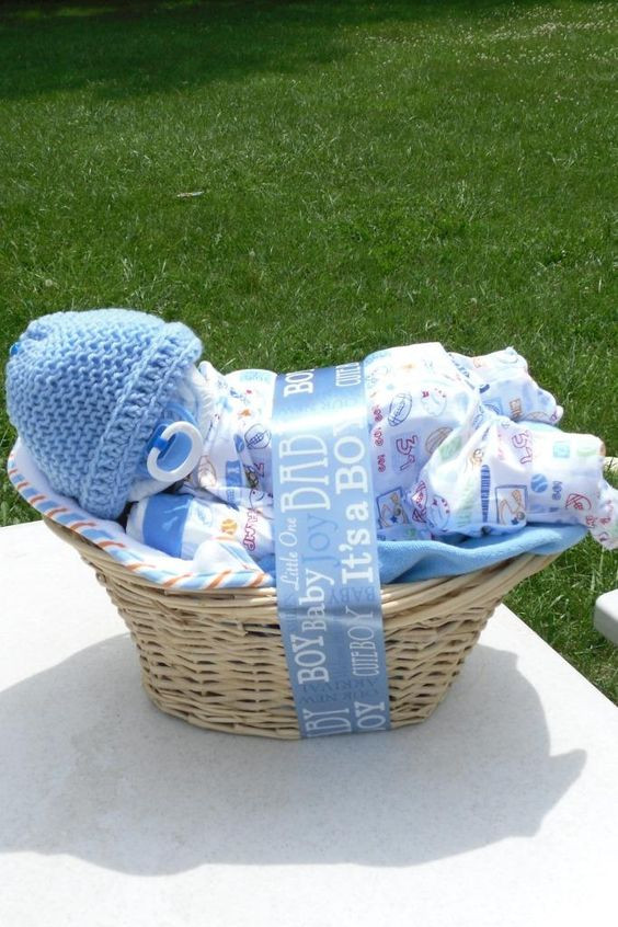 Baby Boy Gift Ideas Pinterest
 Baby Shower Gift Basket