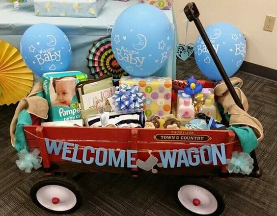 Baby Boy Gift Ideas Pinterest
 Wel e wagon Cute baby shower ts and Baby showers on
