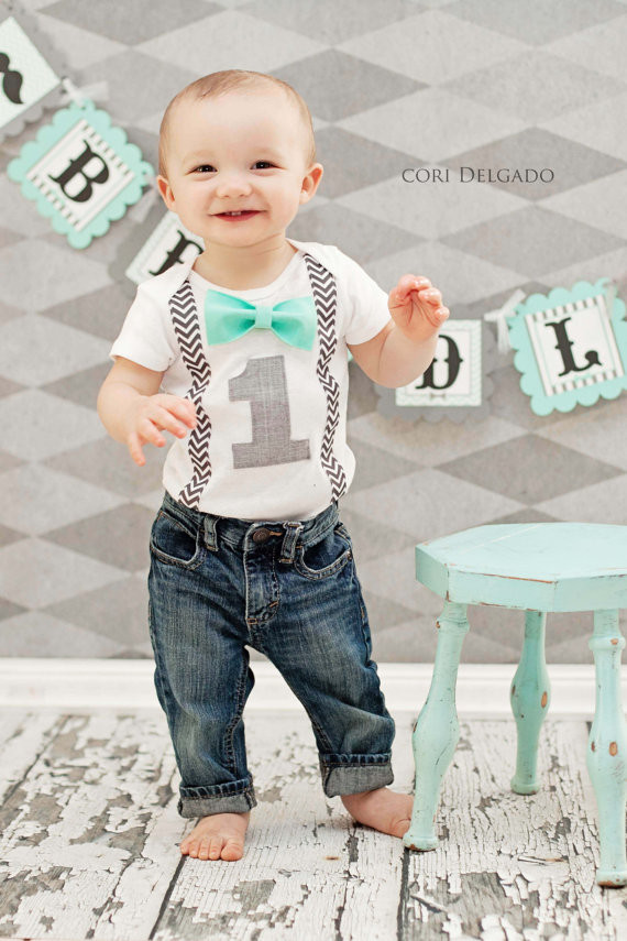 Baby Boy Party Clothes
 Custom e Year Old Baby Boys First Birthday Outfit Baby