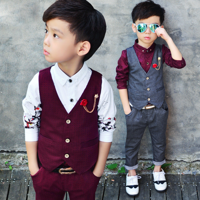 Baby Boy Party Clothes
 2016 New Children s Formal Sets Two Pics Wedding Suits For