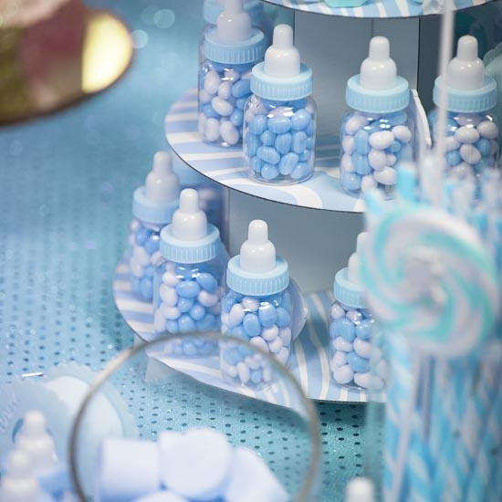Baby Boy Party Favors
 Blue Baby Bottle Shower Favors It s a Boy Theme Baby