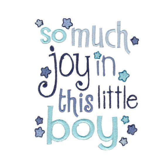 Baby Boy Quotes
 So Much Joy in This Little Boy Baby Boy Bodysuit by