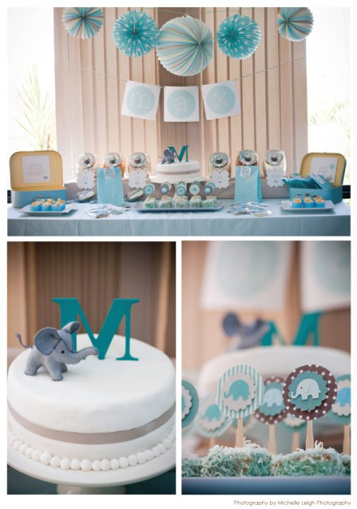 Baby Boy Shower Decorations Ideas
 Swanky Blog Baby Elephant makes a Perfect Baby Shower Theme