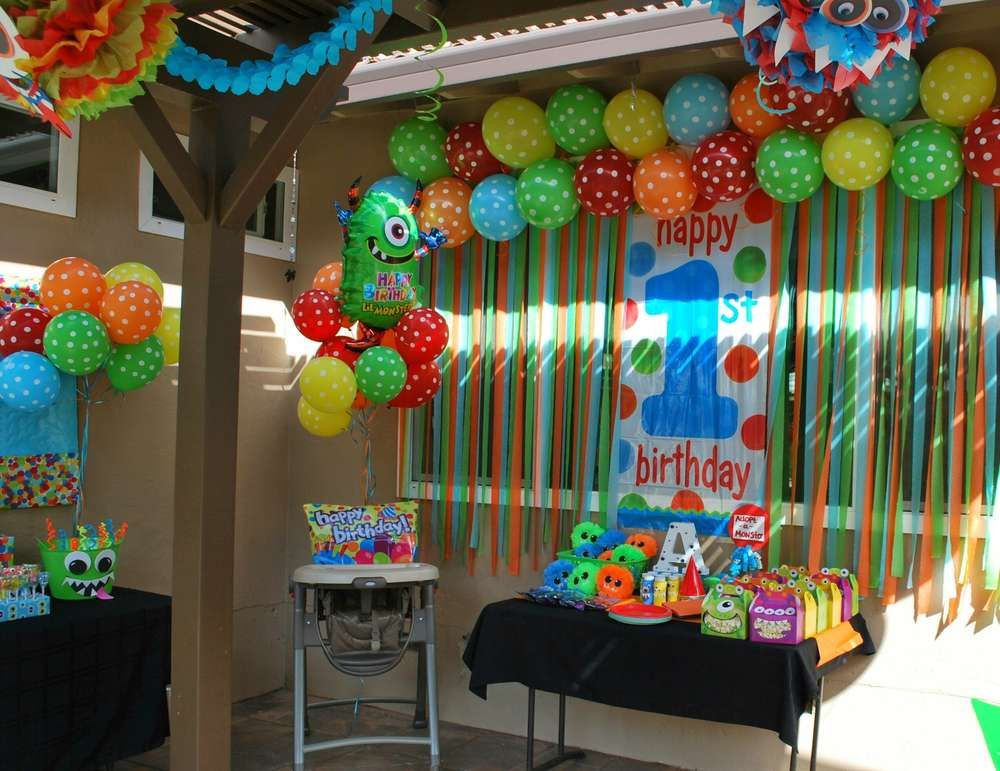 Baby Boys Birthday Party Ideas
 Monsters Birthday Party Ideas 2 of 28