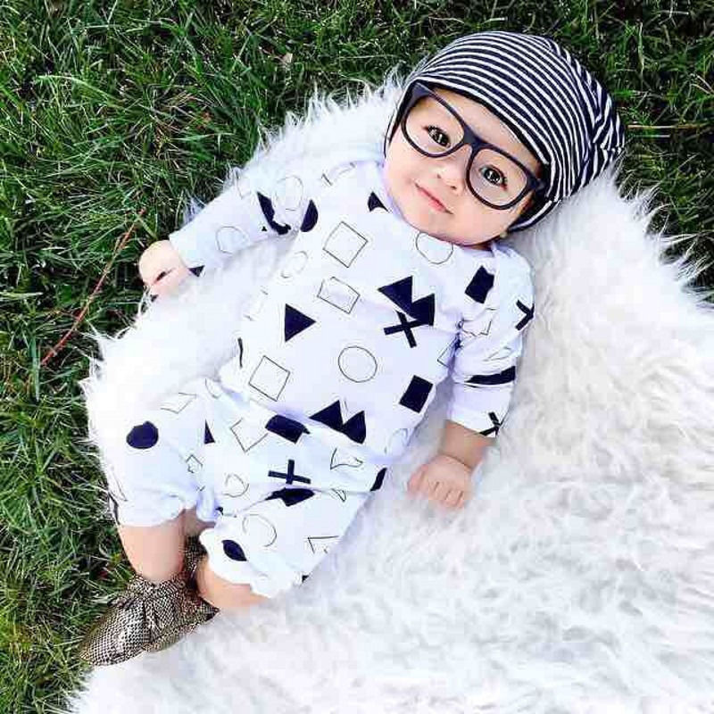 Baby Boys Fashion Clothes
 2016 Uni Newborn Baby Boys Girls Clothes Geometical