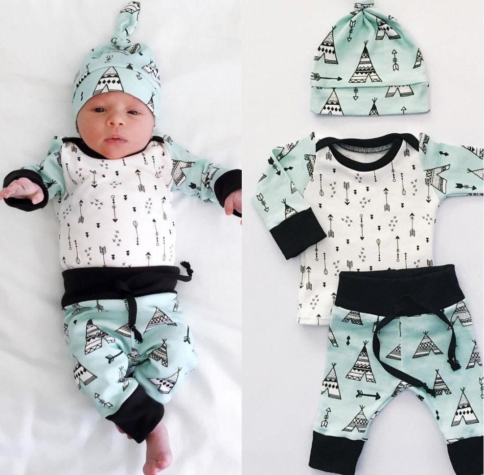 Baby Boys Fashion Clothes
 2019 Top Fashion Kids Suit Newborn Baby Boy Girl Long