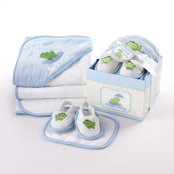 Baby Boys Gift Sets
 Personalized Baby Boy Girl Towel Bathtime Four Piece