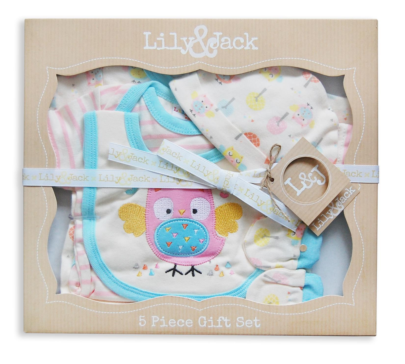Baby Boys Gift Sets
 5 Piece Baby Boys Girls Layette Clothing Gift Set Box by