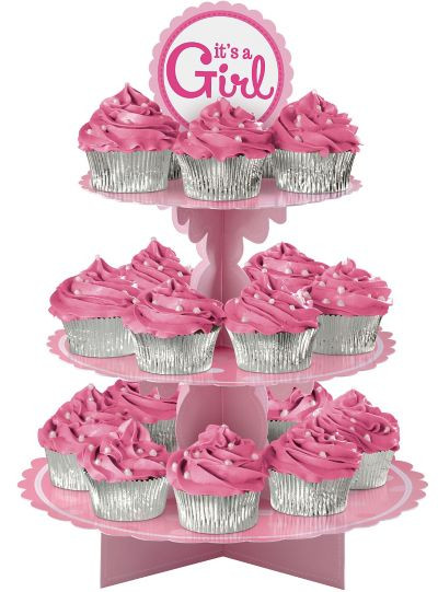 Baby Cake Toppers Party City
 It s a Girl Cupcake Stand