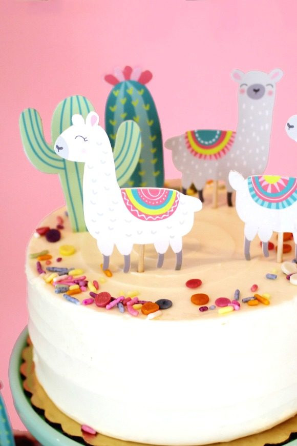 Baby Cake Toppers Party City
 The 12 Most Fun Llama Party Supplies
