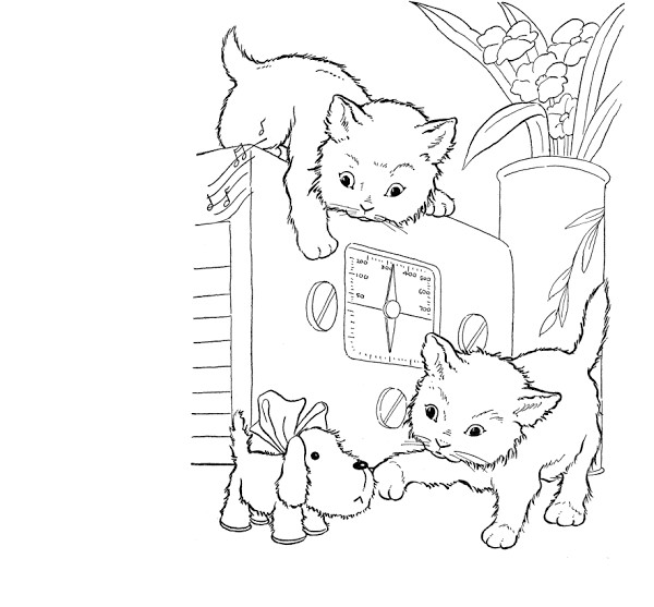 Baby Cat Coloring Pages
 Cute Heart Coloring Pages – Colorings