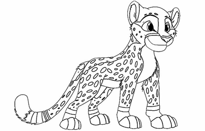Baby Cheetah Coloring Pages
 Baby Cheetahs Coloring Home