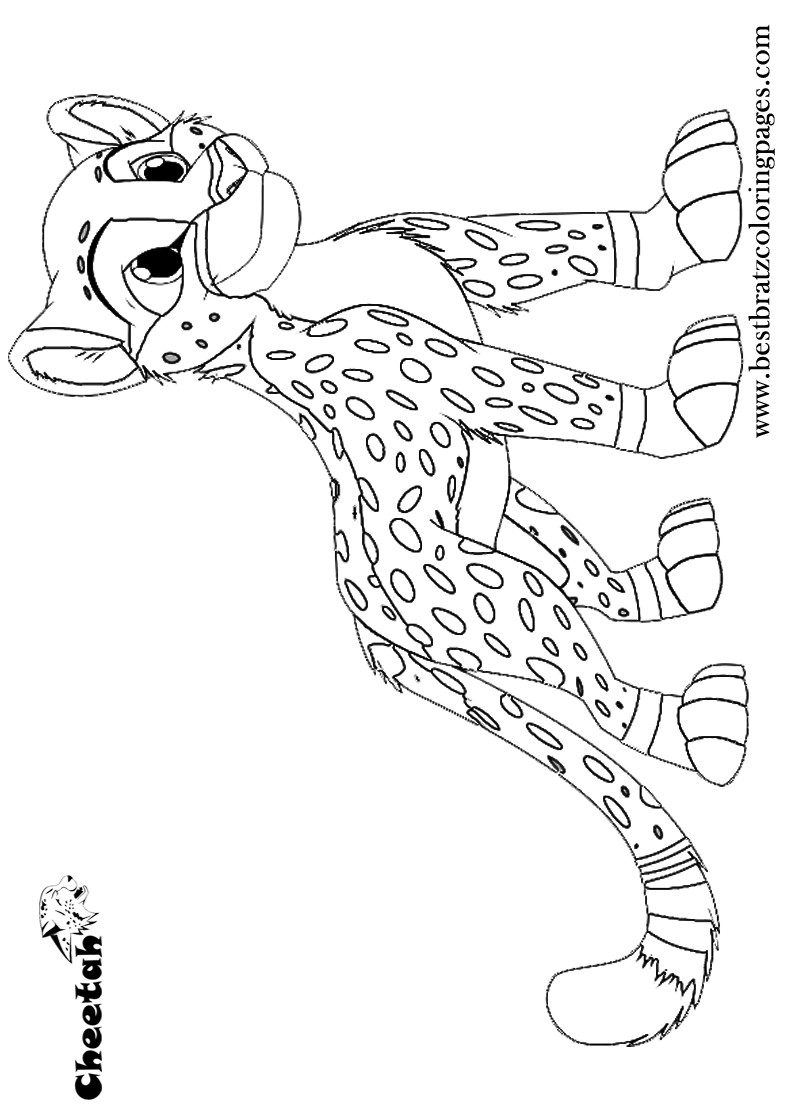 Baby Cheetah Coloring Pages
 Cute Baby Cheetah Coloring Pages Coloring Home