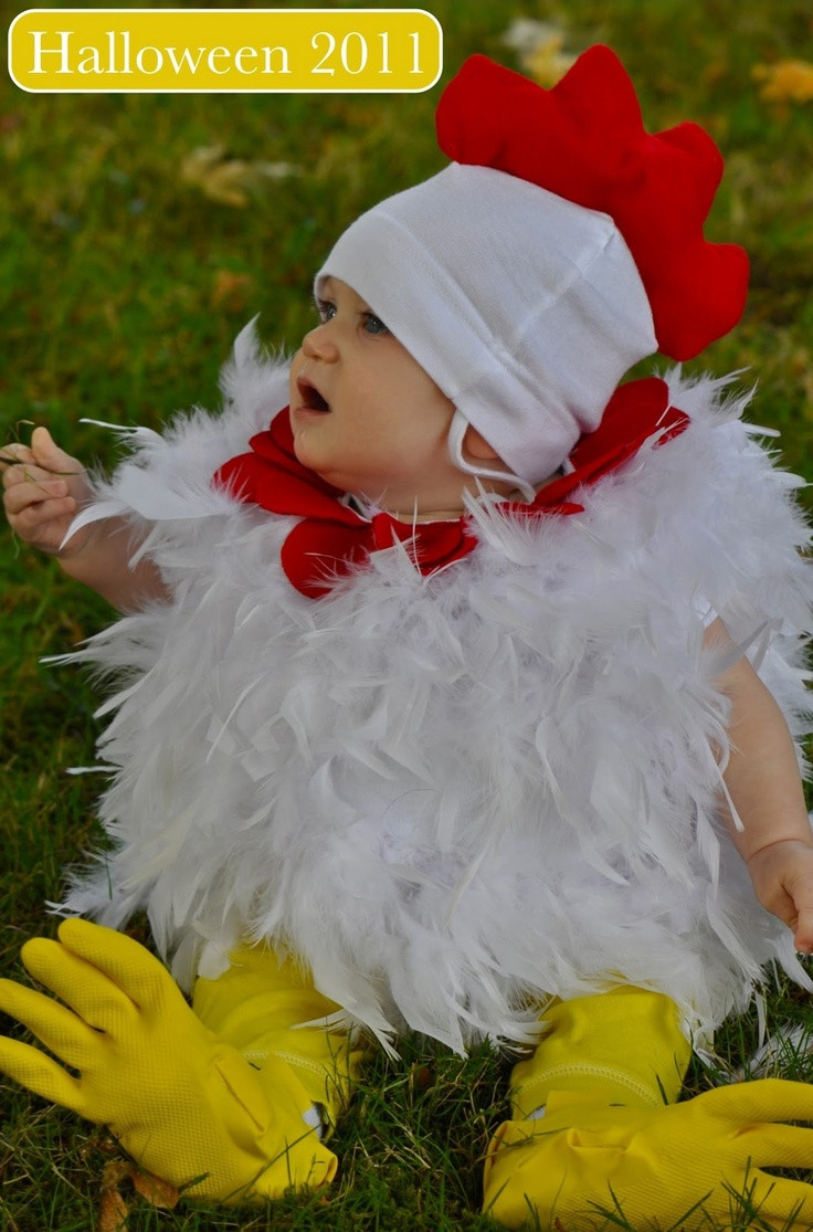 Baby Chicken Costume DIY
 DIY Halloween costume for baby and toddler chicken