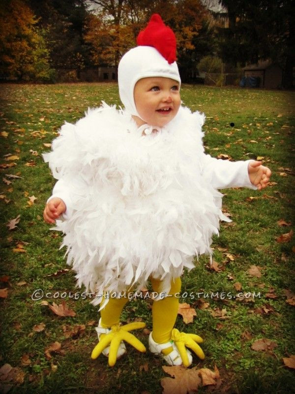 Baby Chicken Costume DIY
 Cutest Chicken Homemade Costume