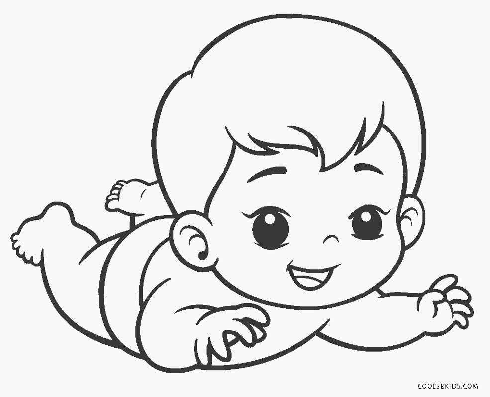 Baby Coloring
 Free Printable Baby Coloring Pages For Kids