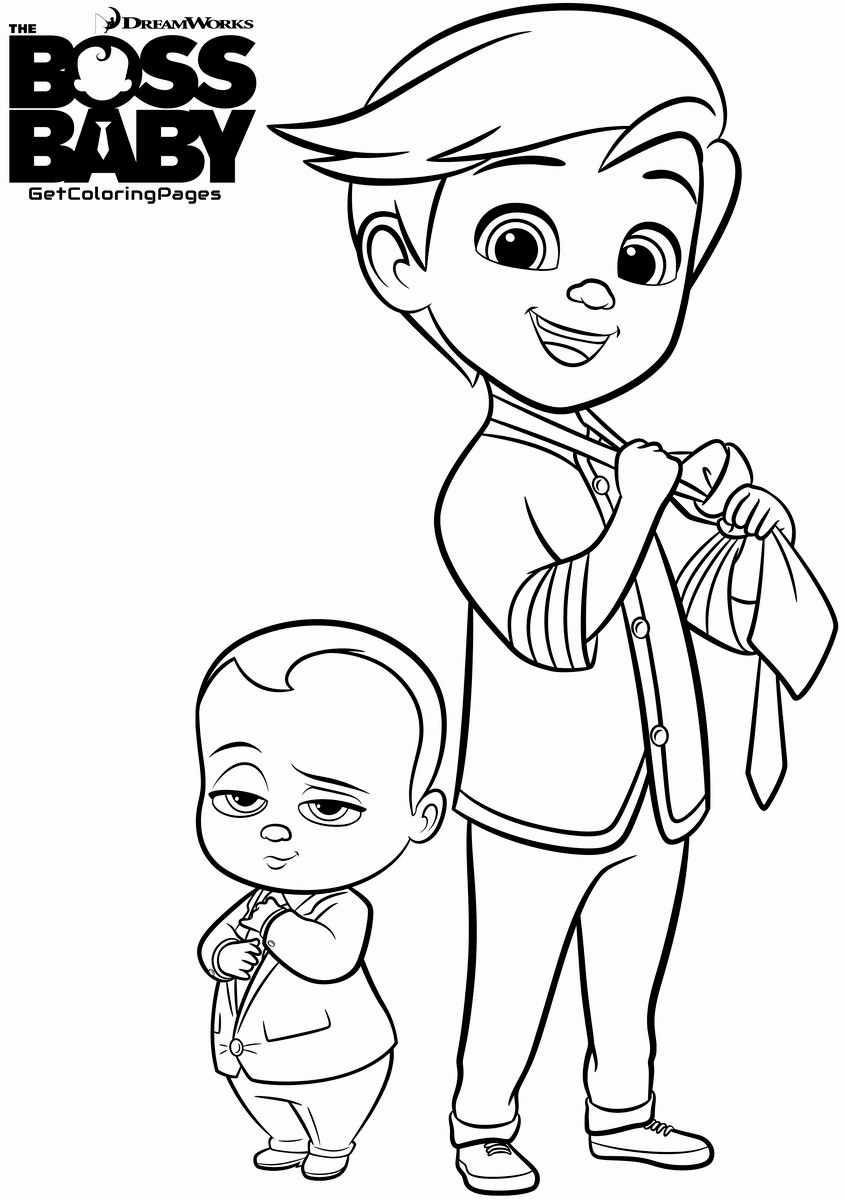 Baby Coloring
 Top 10 The Boss Baby Coloring Pages