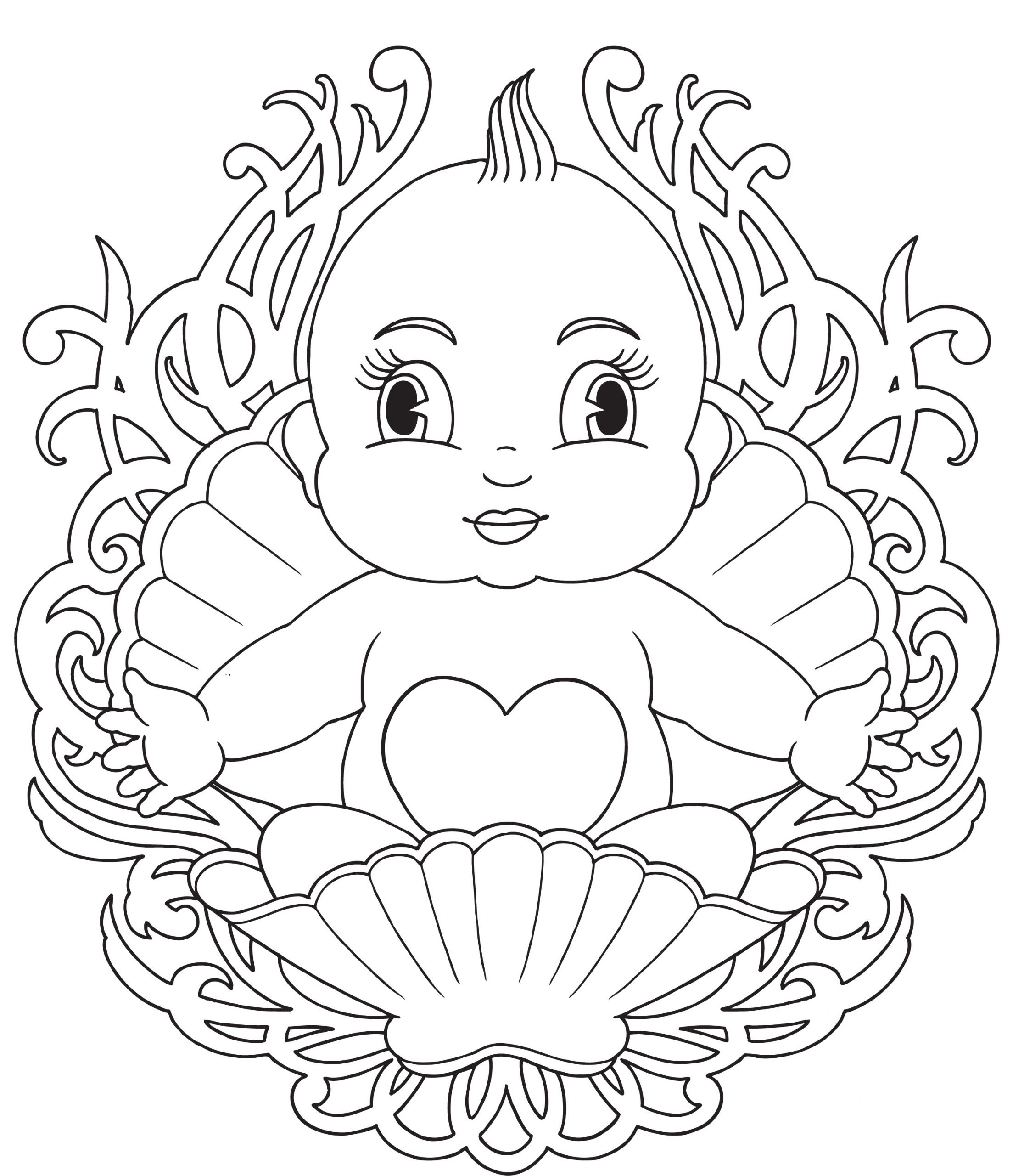 Baby Coloring Book
 Free Printable Baby Coloring Pages For Kids