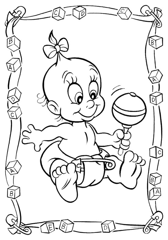 Baby Coloring
 Baby Coloring Pages