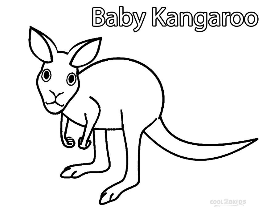 Baby Coloring Picture
 Printable Kangaroo Coloring Pages For Kids
