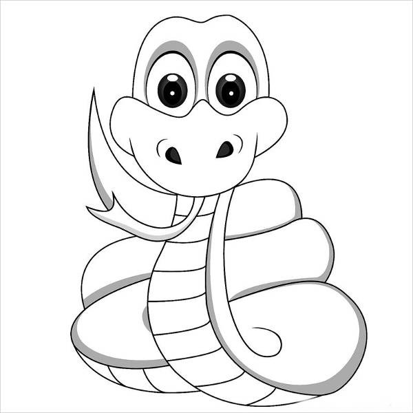 Baby Coloring Picture
 9 Snake Coloring Pages JPG PSD