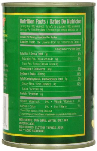 Baby Corn Nutrition
 MW Polar Whole Baby Corn 15 Ounce Pack of 12 Food