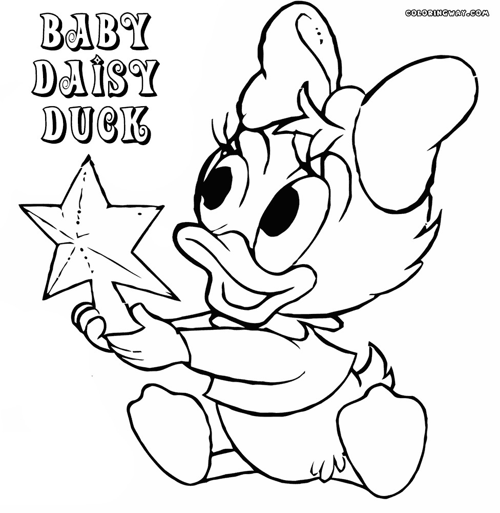 Baby Daisy Duck Coloring Pages
 Daisy Duck coloring pages