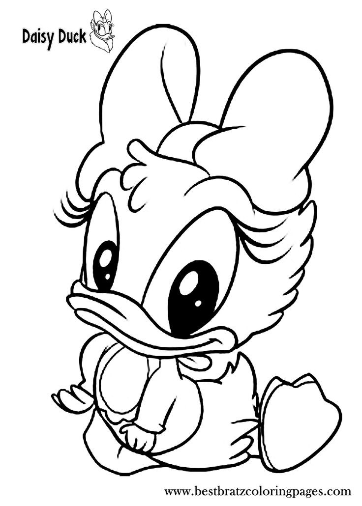 Baby Daisy Duck Coloring Pages
 227 best images about Coloring pages on Pinterest