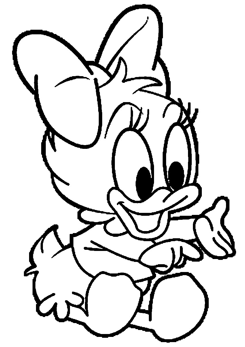 Baby Daisy Duck Coloring Pages
 Daisy Coloring Pages