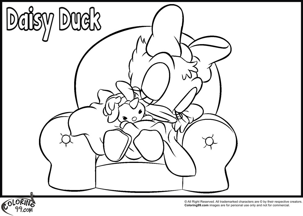 Baby Daisy Duck Coloring Pages
 Daisy Duck Coloring Pages