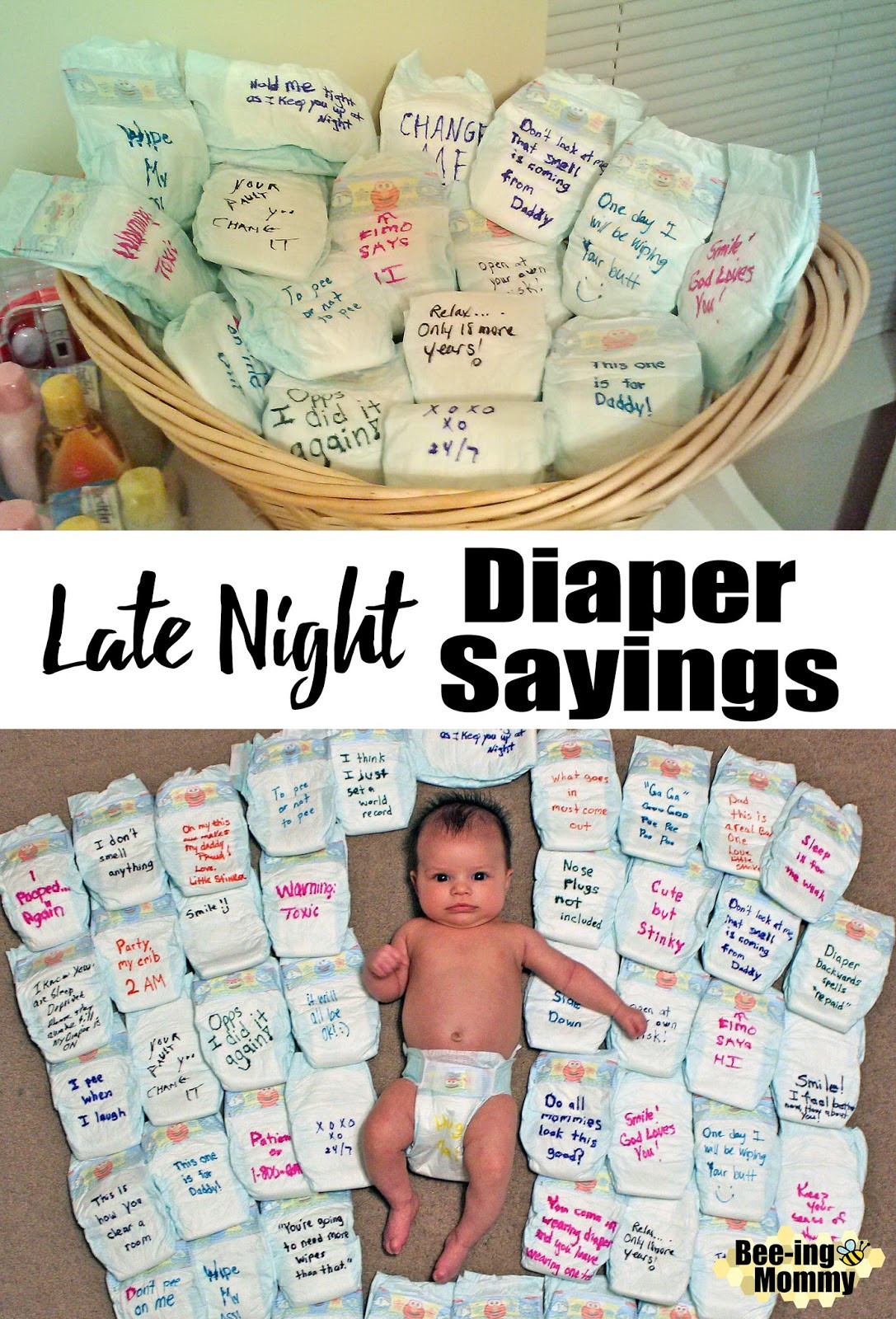 Baby Diaper Quotes
 Late Night Diaper Sayings for your next Baby Shower