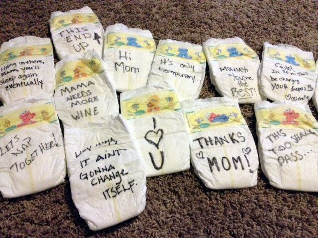 Baby Diaper Quotes
 Baby Shower Activity Late Night Diapers