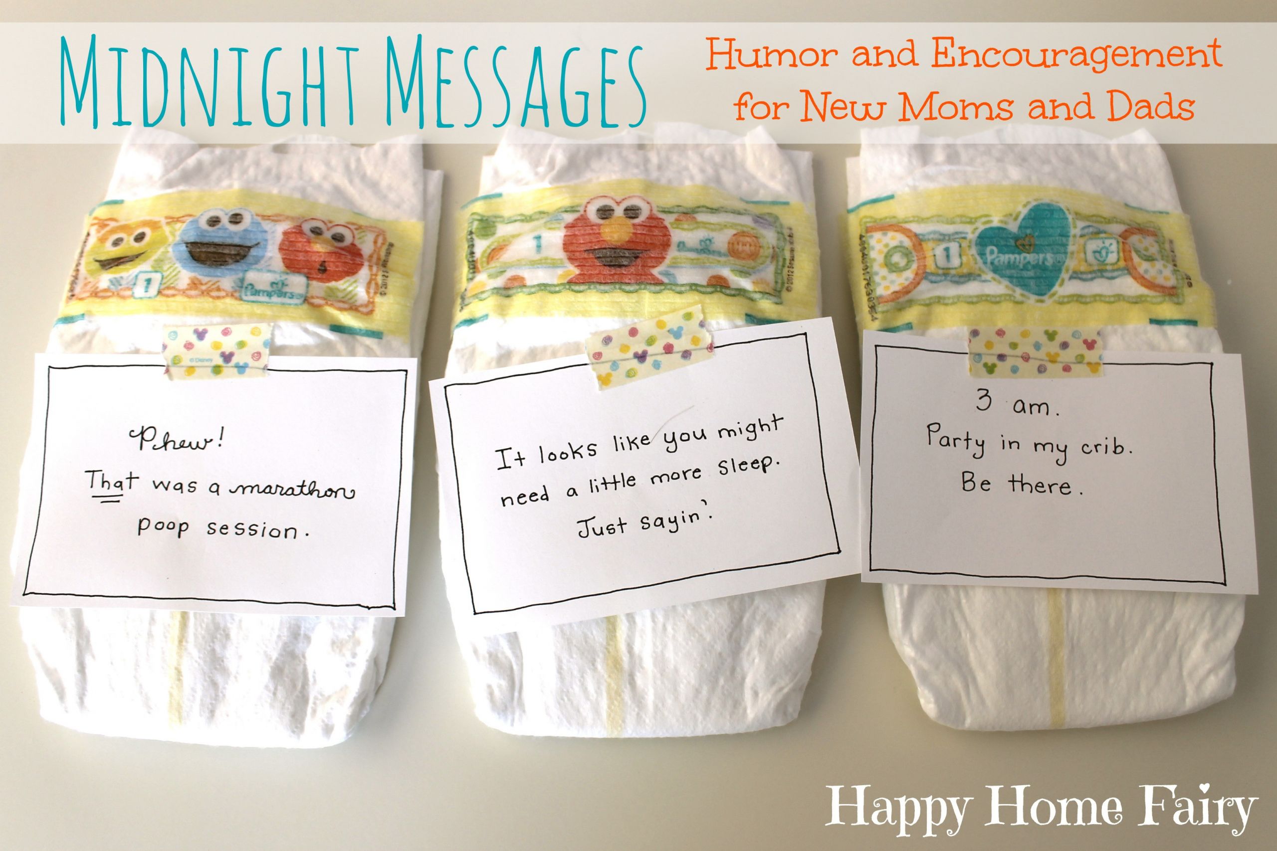 Baby Diaper Quotes
 Midnight Messages for New Mommies FREE Printable