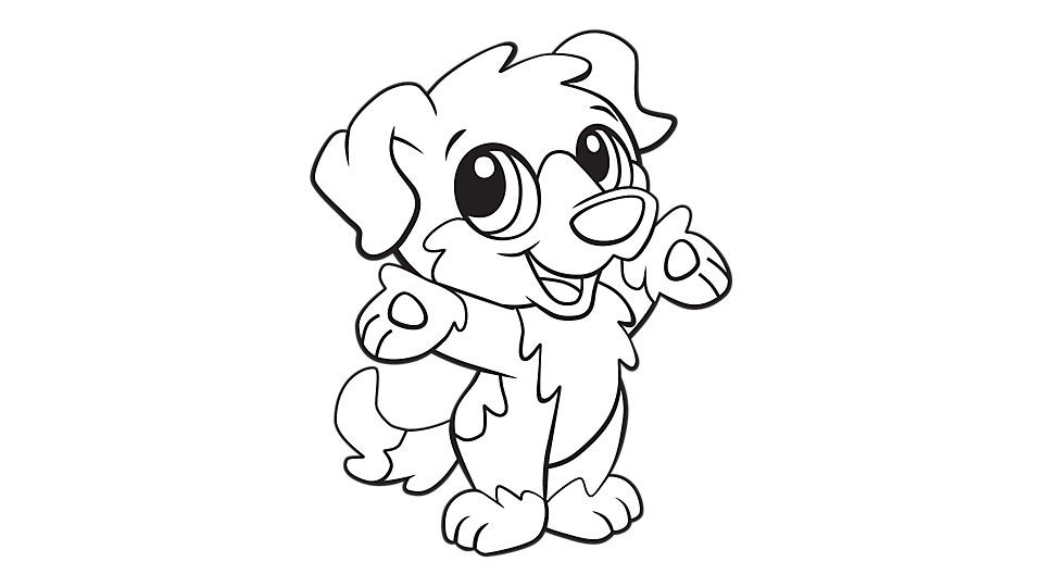 Baby Dog Coloring Pages
 Baby dog coloring printable