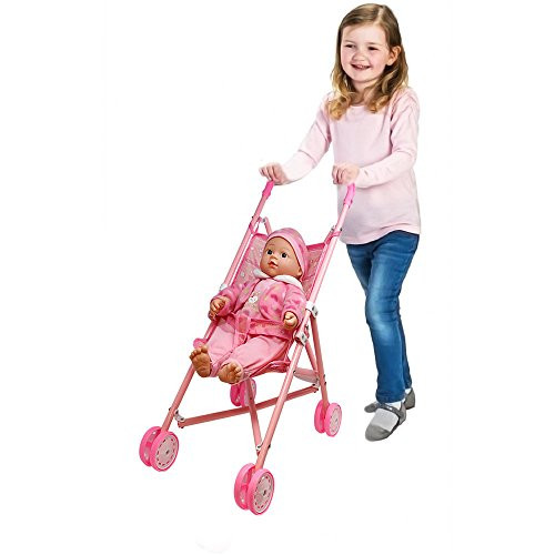 Baby Doll With Stroller Gift Set
 16 Inch Super Cute Talking Princess Doll With Adorable