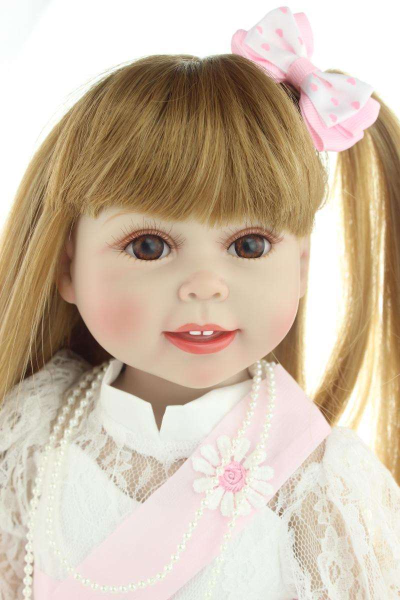 Baby Dolls With Long Hair
 Aliexpress Buy Brown long straight hair GIRL Dolls