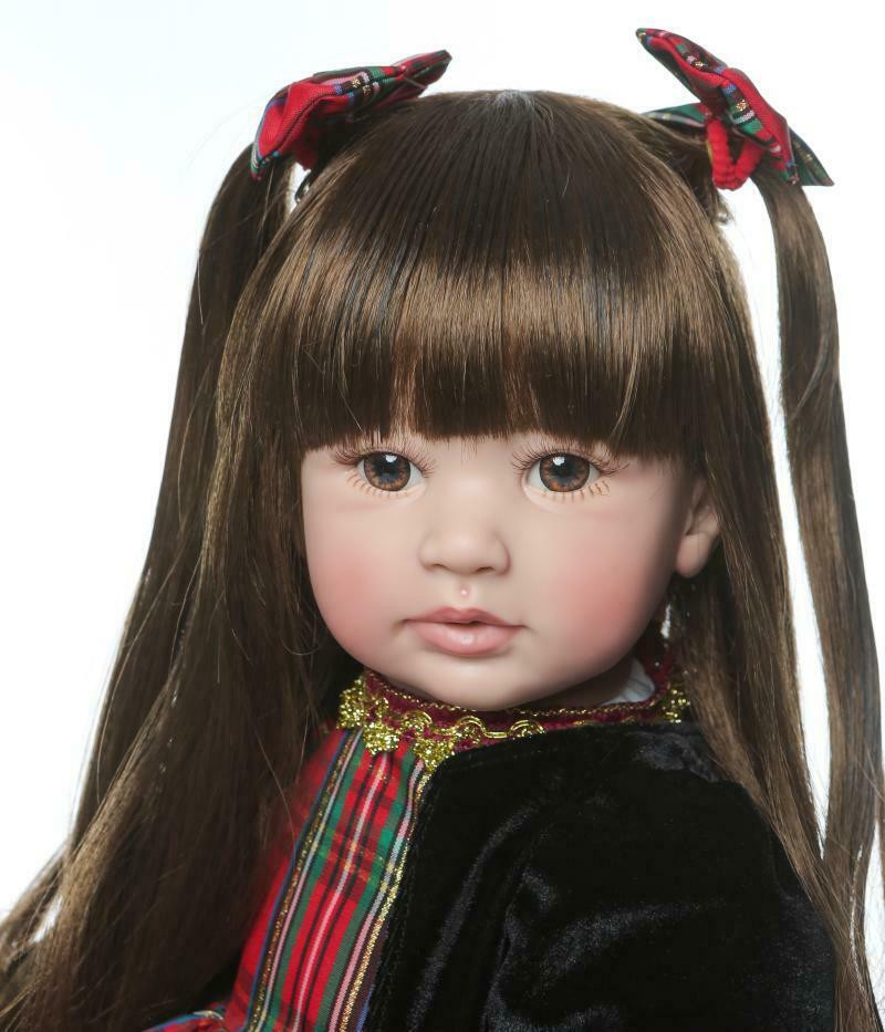Baby Dolls With Long Hair
 Reborn Toddler Girls Dolls Looks Real Soft Silicone Baby