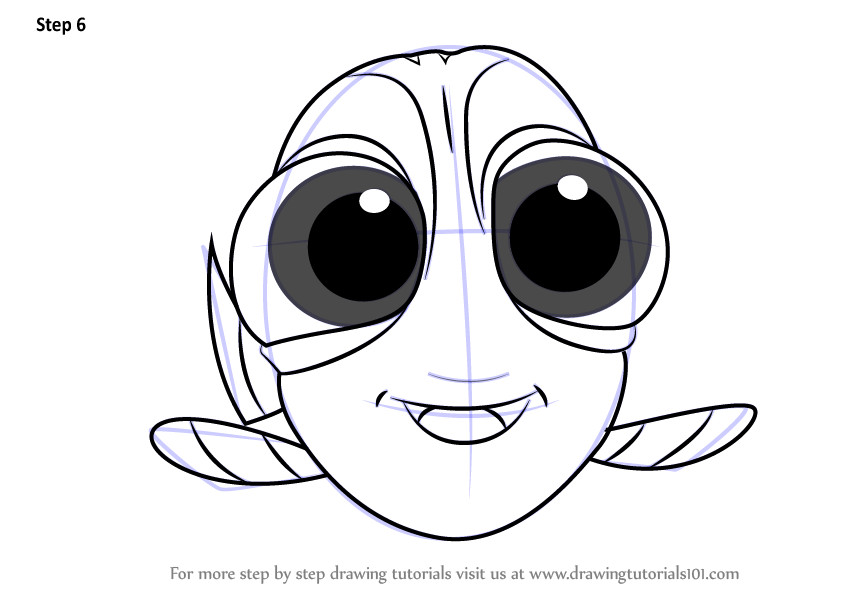 Baby Dory Coloring Pages
 Learn How to Draw Baby Dory from Finding Dory Finding