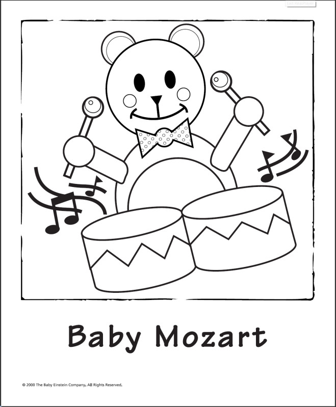 Baby Einstein Coloring Pages
 Baby Einstein Colouring Pages Sketch Coloring Page