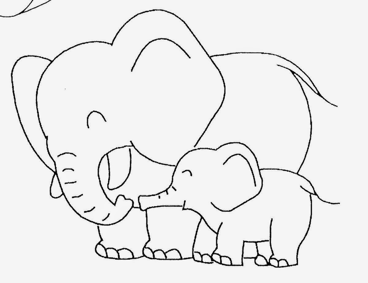 Baby Elephant Coloring Pages
 Baby Elephant Coloring