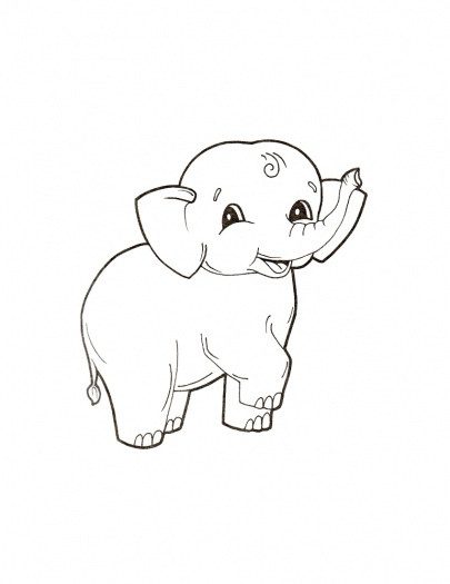 Baby Elephant Coloring Pages
 transmissionpress Baby Elephant Coloring Pages