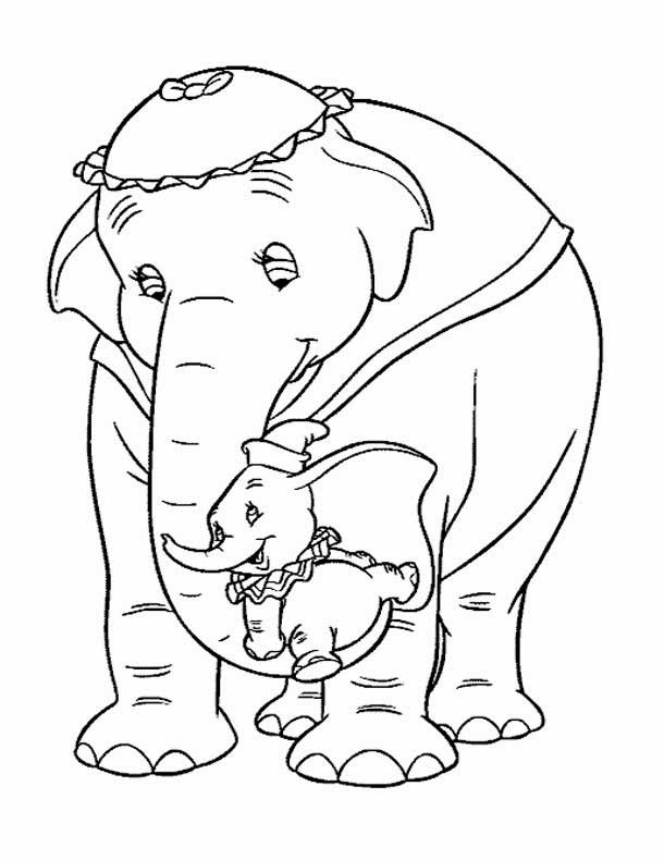 Baby Elephant Coloring Pages
 Kids Page Elephant Coloring Pages