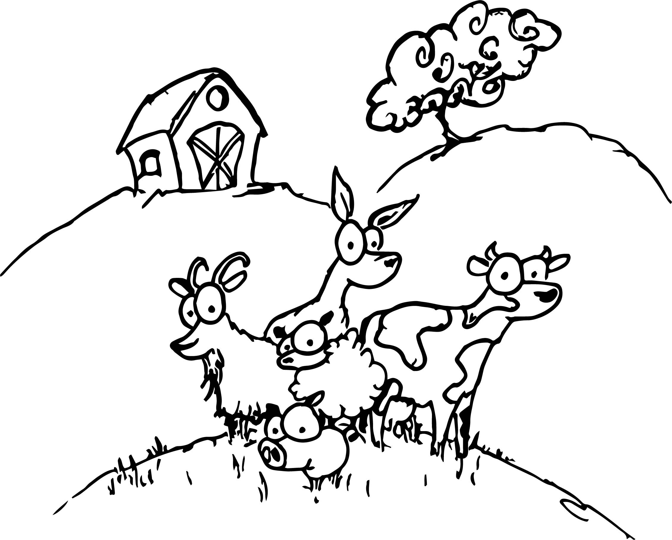 Baby Farm Animal Coloring Pages
 Dipeptide Coloring Pages