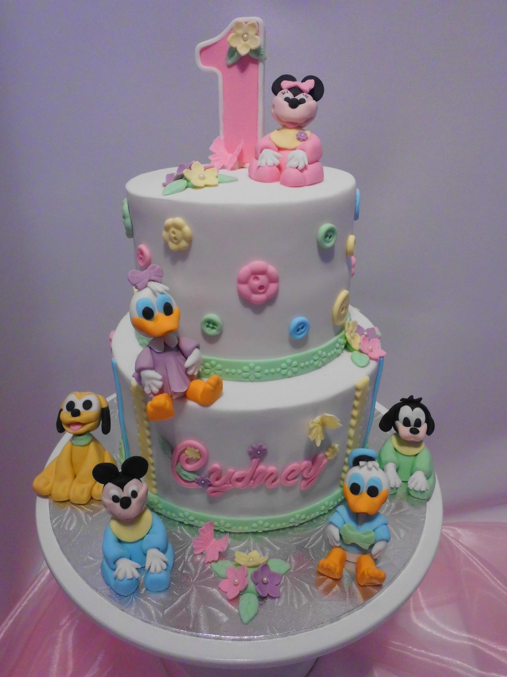 Baby First Birthday Cake Recipe
 Disney Babies First Birthday Cake CakeCentral