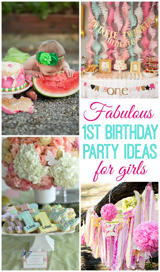 Baby First Birthday Decorations
 Baby Girl Turns e Design Dazzle