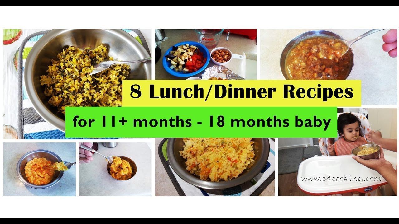 Baby Food Recipe For 1 Year Old
 8 Lunch Dinner recipes for 11 months 18 months Baby
