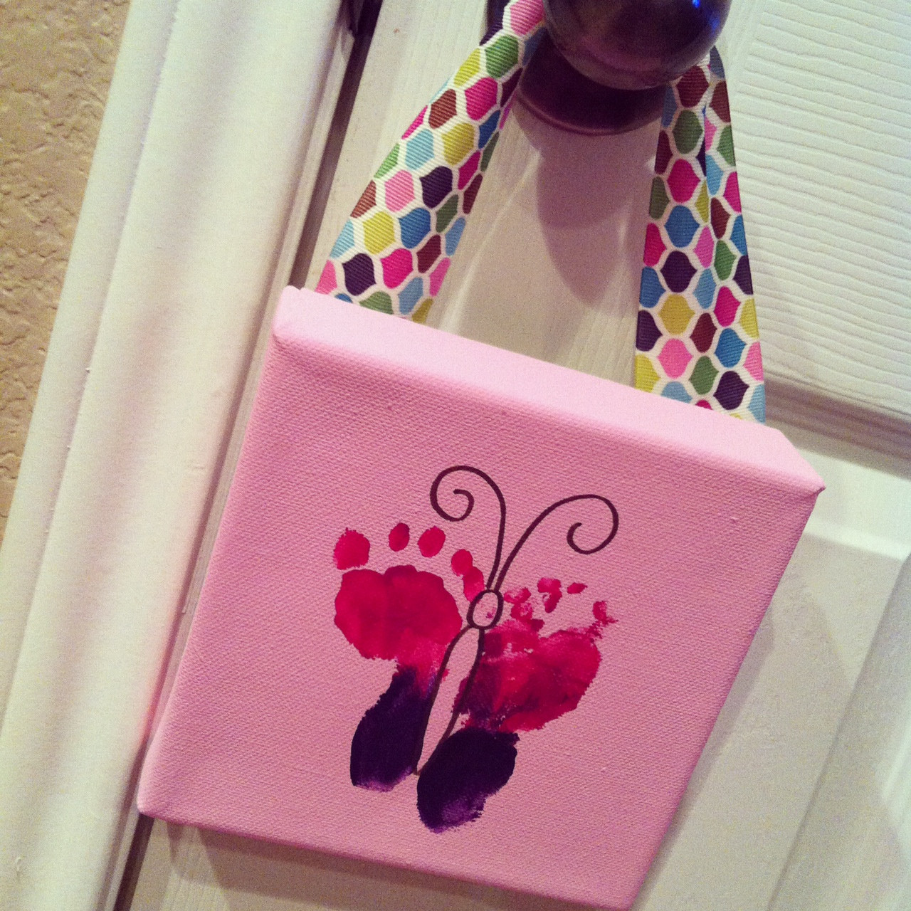 Baby Footprints DIY
 Custom Nursery Art by Kimberly DIY Easy Baby Footprint