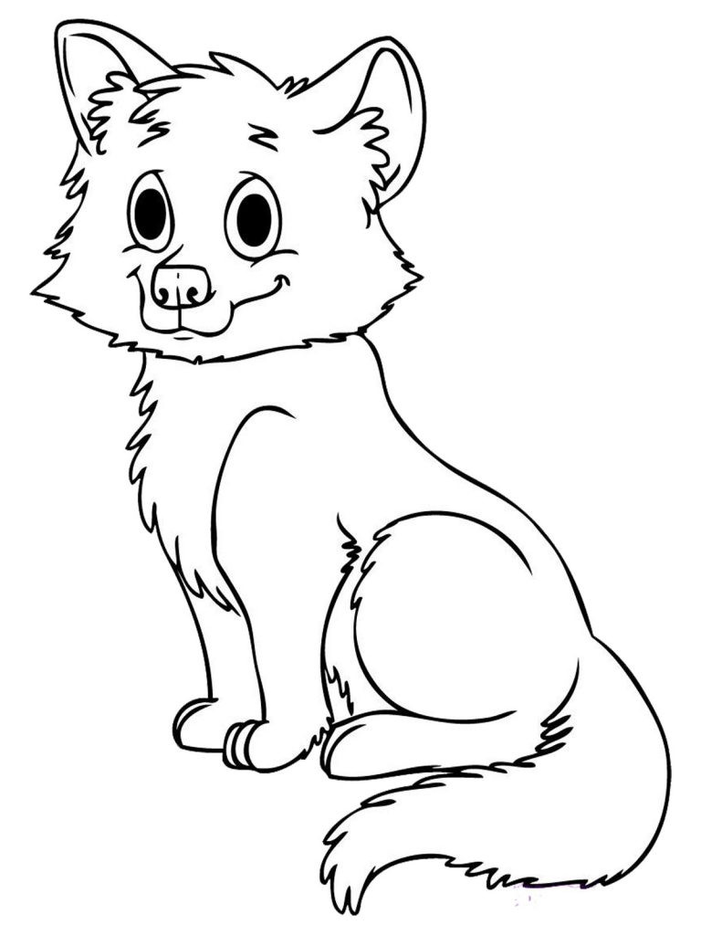 Baby Fox Coloring Page
 Free Printable Fox Coloring Pages For Kids