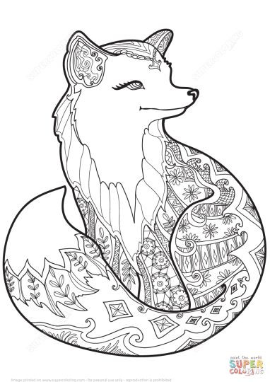Baby Fox Coloring Page
 Cute Baby Fox Coloring Pages Part 5