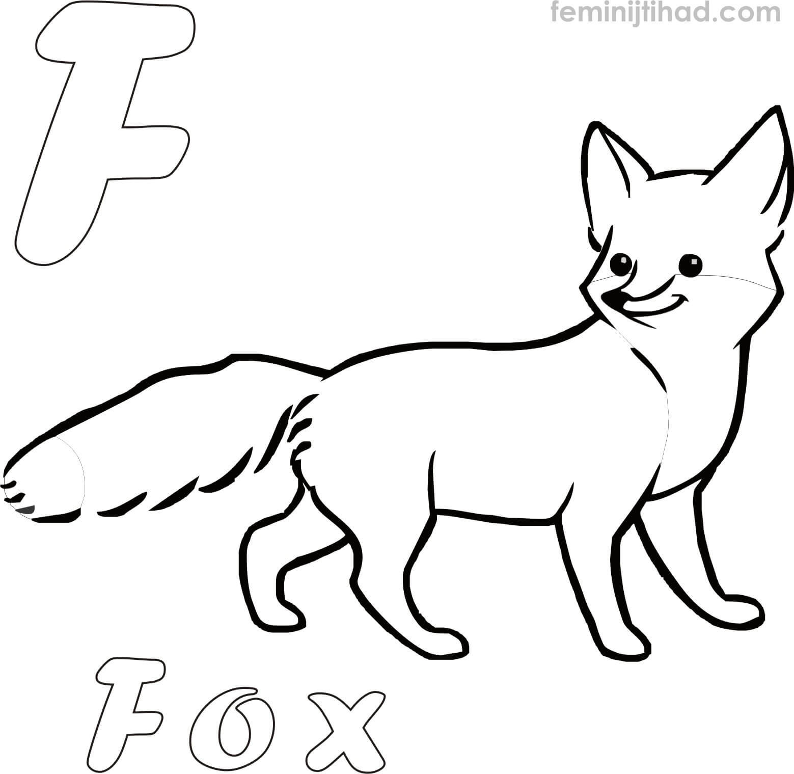 Baby Fox Coloring Page
 Cute Baby Fox Drawing at GetDrawings